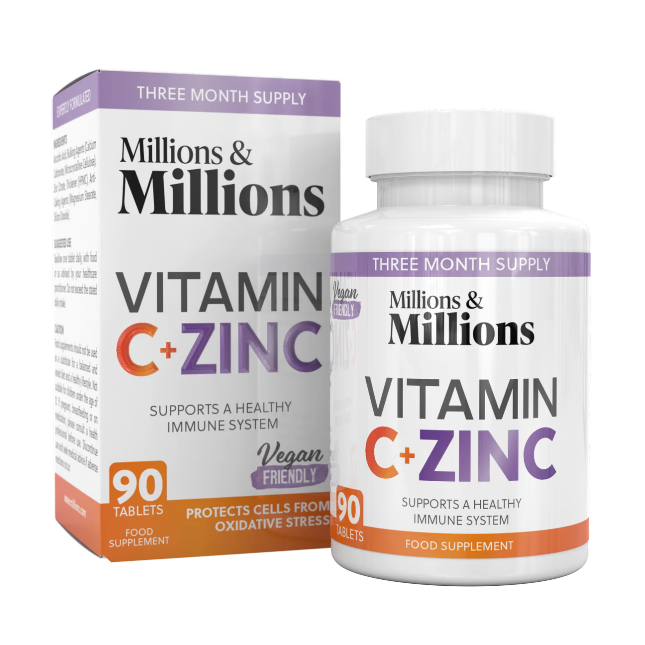 Millions and millions Vitamin C 200mg + Zinc 15mg