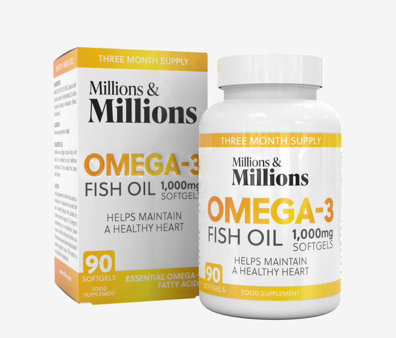 Millions and Millions Omega-3 Fish Oil 1000mg